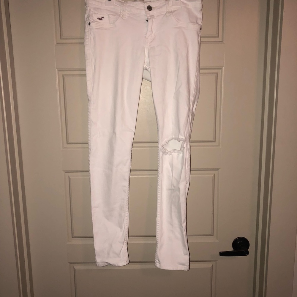 Hollister White Skinny Jeans 11R